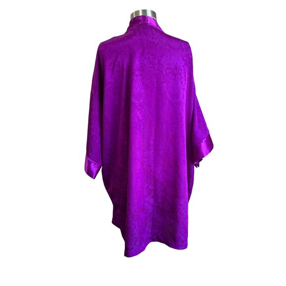 Vintage Victoria Secret Gold Label Purple Robe One Size - Picture 2 of 8